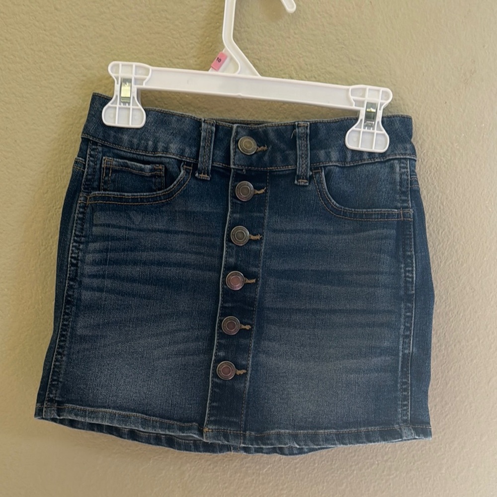 SO Blue and Gold Mini Pencil Skirt Casual